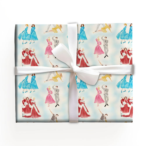White Christmas Film Gift Wrap