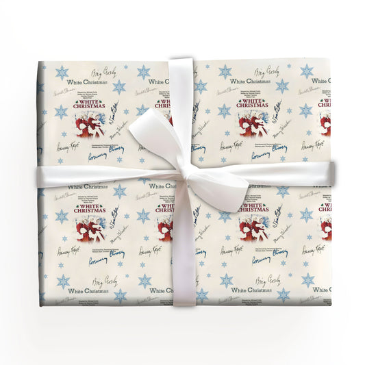 White Christmas Wrapping Paper Gifts