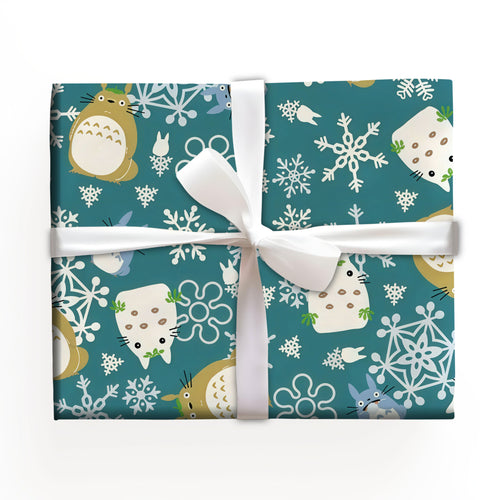 Totoro Christmas Wrapping Paper Sheet