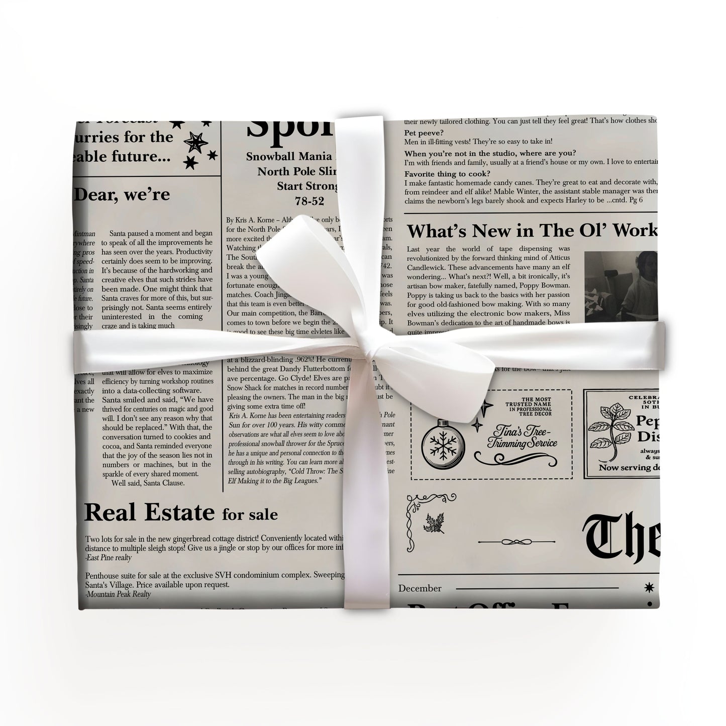 The North Pole Sun Wrapping Paper