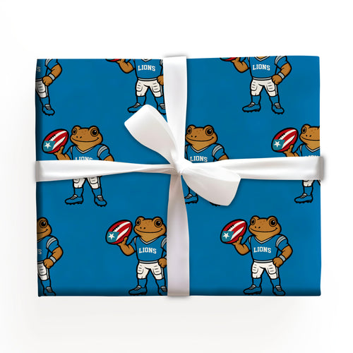 Team Sports Football Fan Gift Wrap