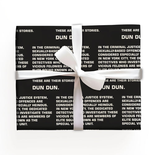 Law And Order Dun Dun Wrapping Paper