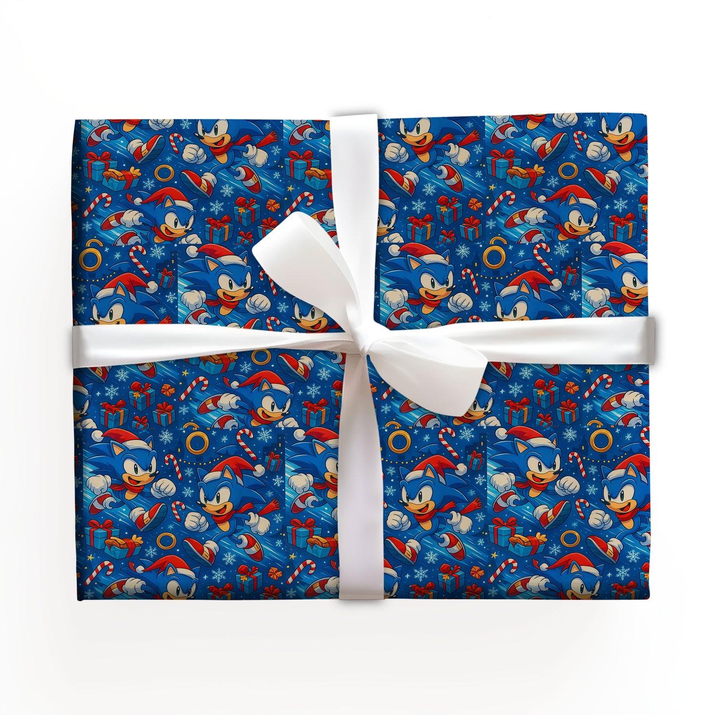 Sonic Christmas Wrapping Paper Sheets
