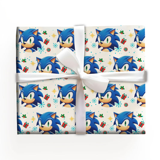 Sonic Christmas Wrapping Paper Rolls