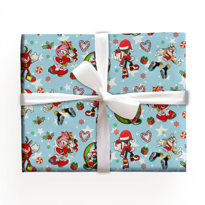 Sonic Hedgehog Christmas Wrapping Paper