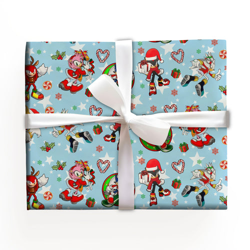 Sonic Hedgehog Christmas Wrapping Paper