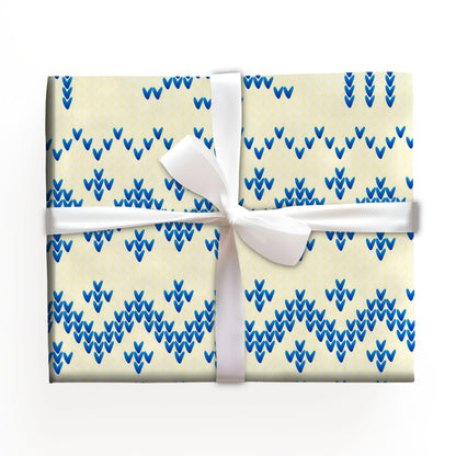 Reindeer Sweater Holiday Gift Wrap Paper