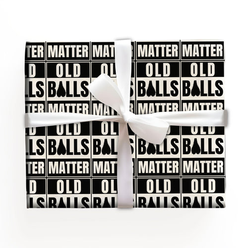 Old Balls Matter Wrapping Paper