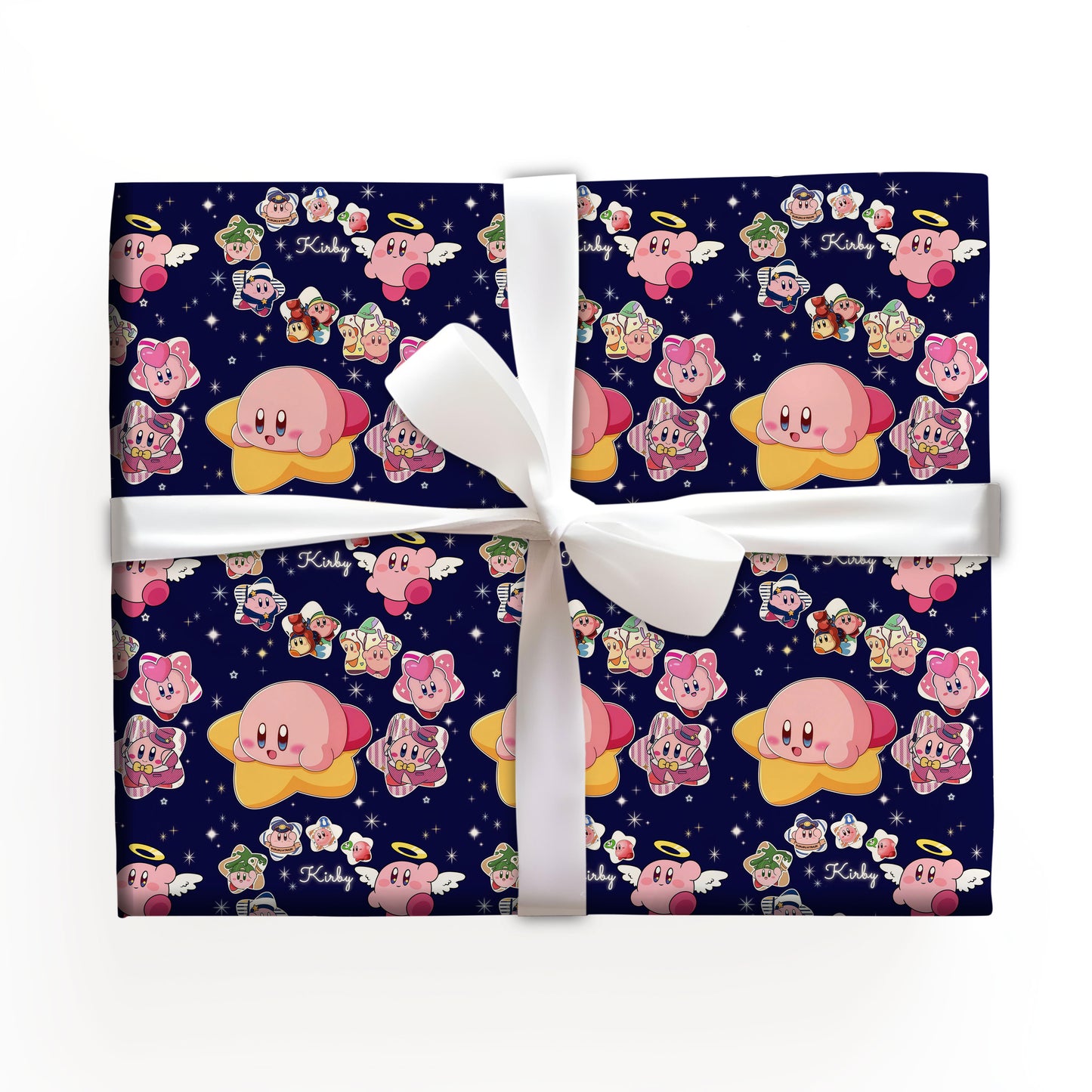 Kirby Christmas Gift Wrap, Nintendo Holiday Wrapping Paper