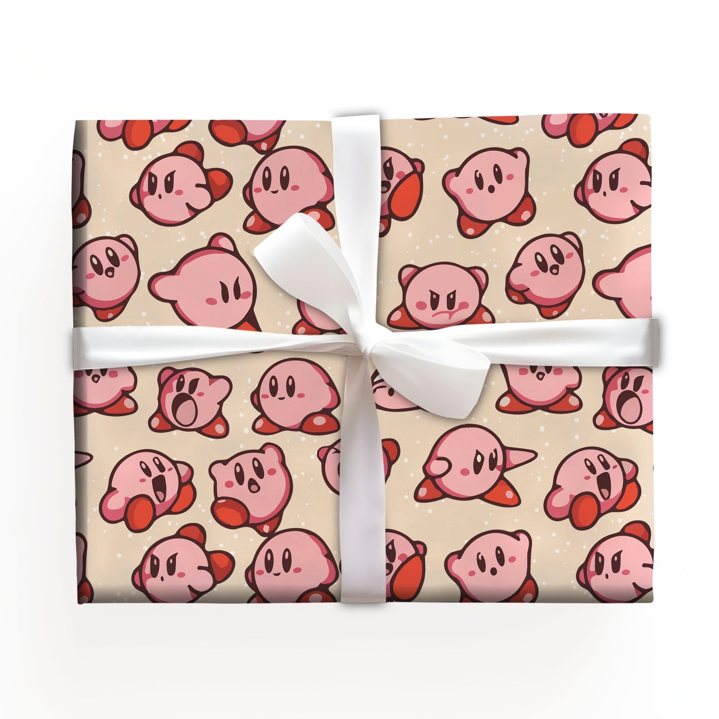 Nintendo Kirby Gift Wrap, Funny Wrapping Paper for Gamers