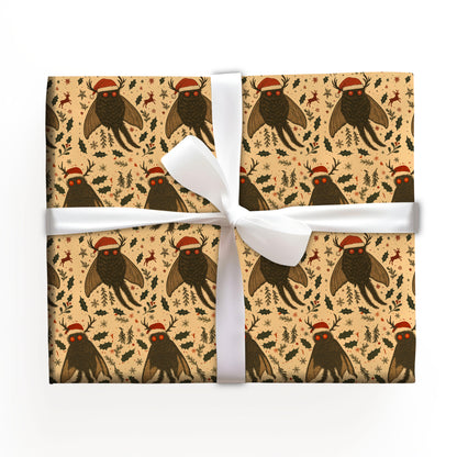 Mothman Merry Wrapping Paper Roll