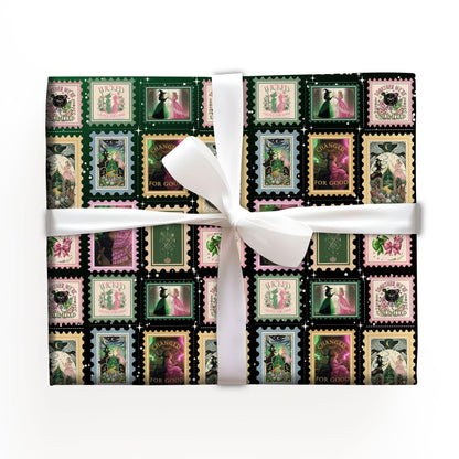Emerald Witch Wrapping Paper Roll