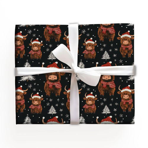 Mooey Christmas Cows Wrapping Paper