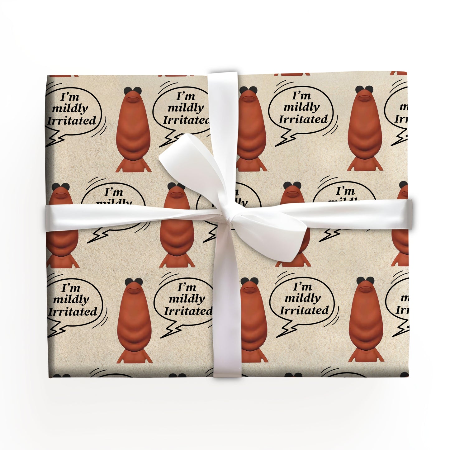 I'm Mildlly Irritated Marcus The Worm Wrapping Paper