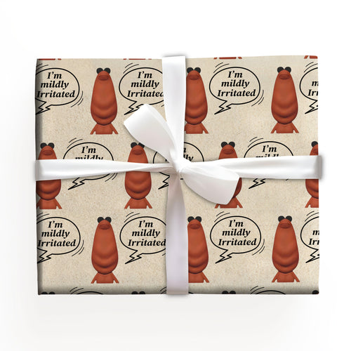 I'm Mildlly Irritated Marcus The Worm Wrapping Paper