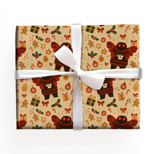 Mothman Christmas Wrapping Paper