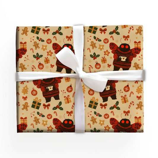 Mothman Christmas Wrapping Paper
