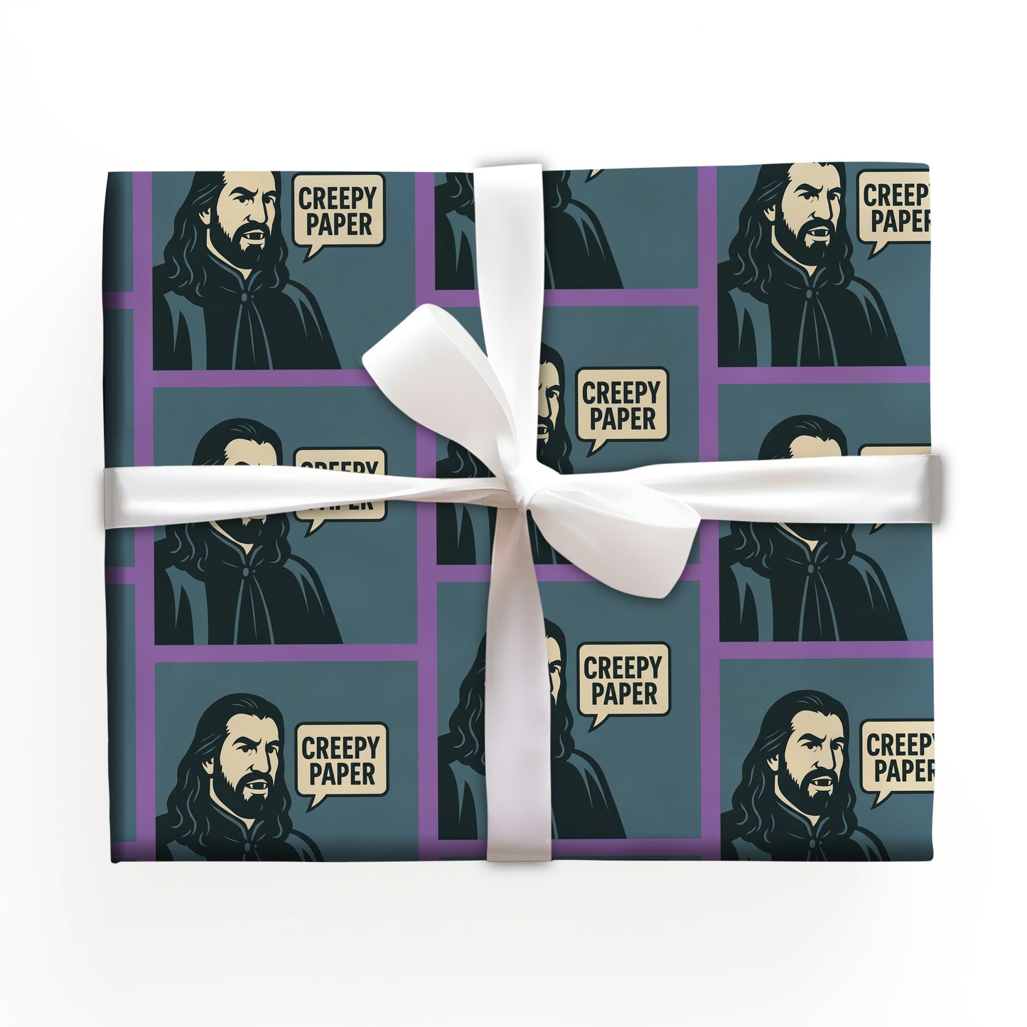 Creepy Paper Christmas Movies Character Wrapping