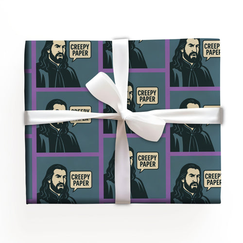 Creepy Paper Christmas Movies Character Wrapping