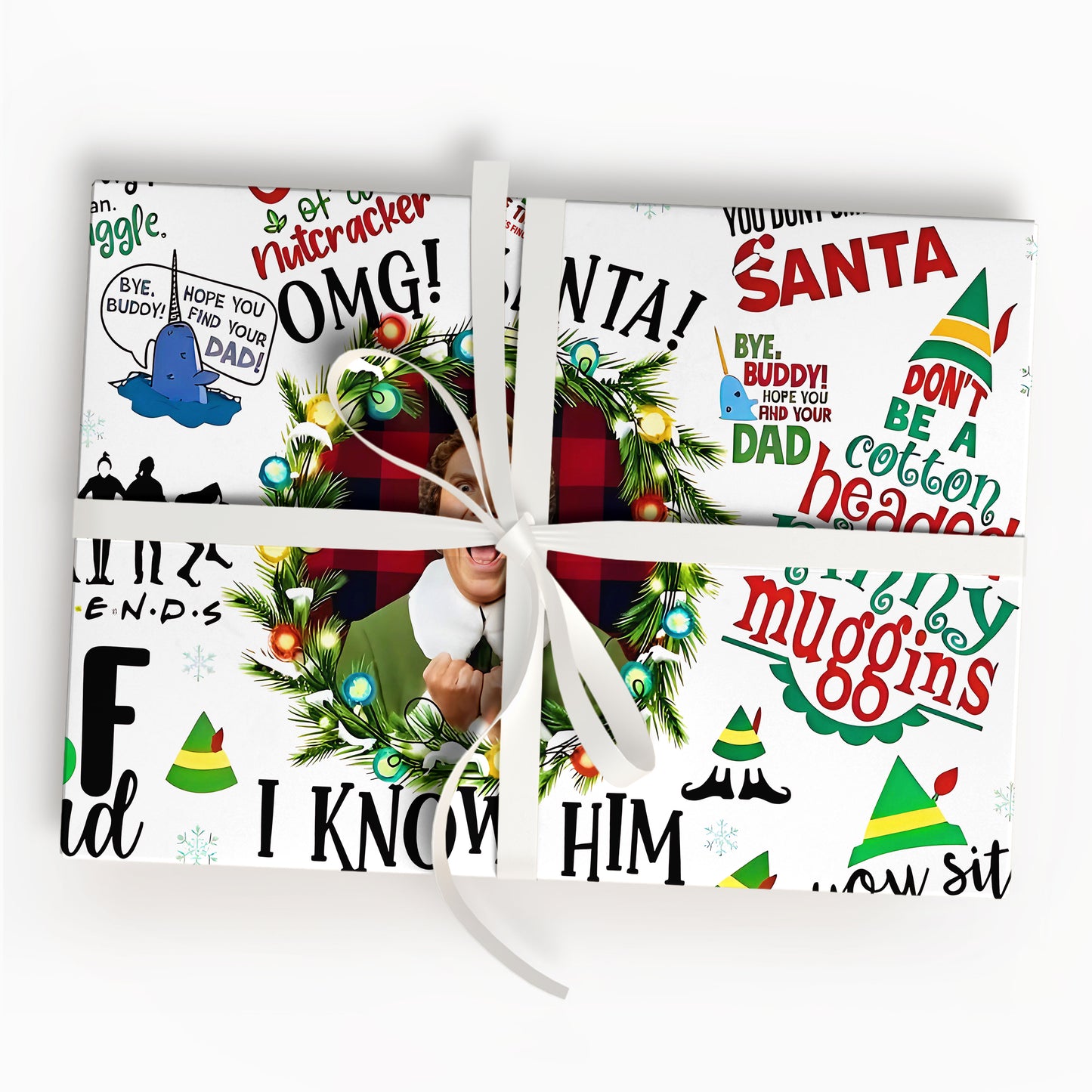 ELF Wrapping Paper, ELF christmas movie Wrap Gift, christmas Paper
