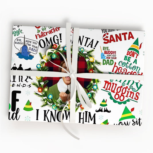 ELF Wrapping Paper, ELF christmas movie Wrap Gift, christmas Paper