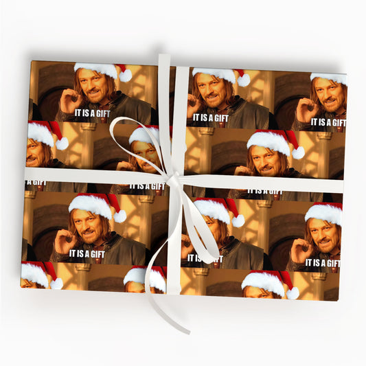 It's A Gift Wrapping Paper Roll, Funny Meme Christmas Movies Wrapping, Xmas Gift Wrap
