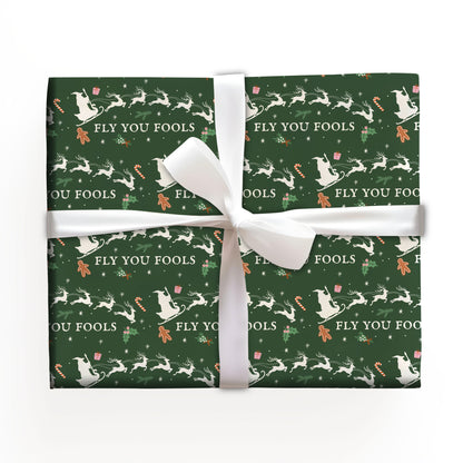 Fly To Fools Wrapping Paper