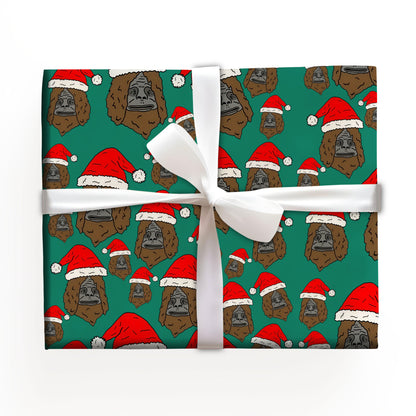 Santa Sassy the Sasquatch Wrapping Paper
