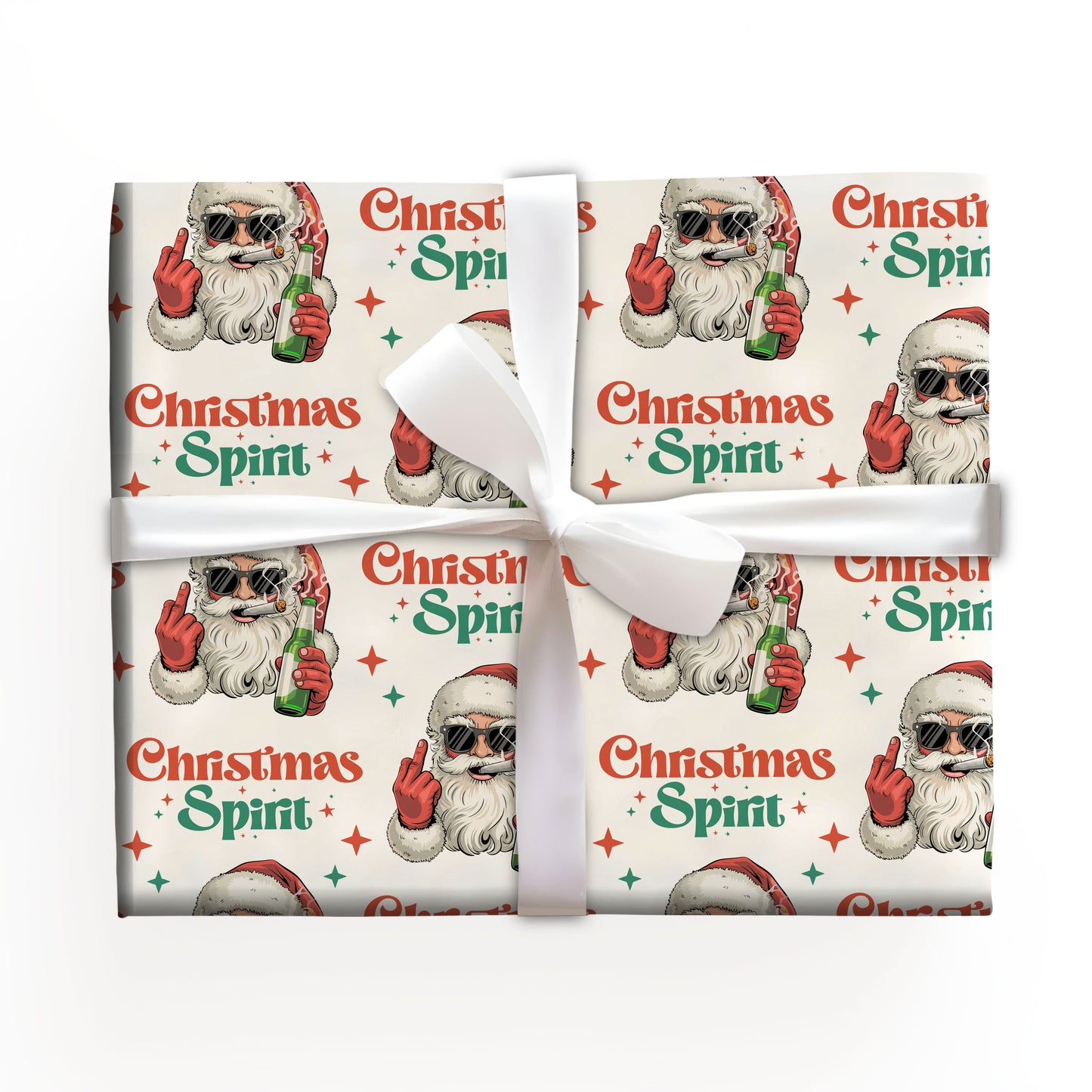 Santa Christmas Spirit Wrapping Paper