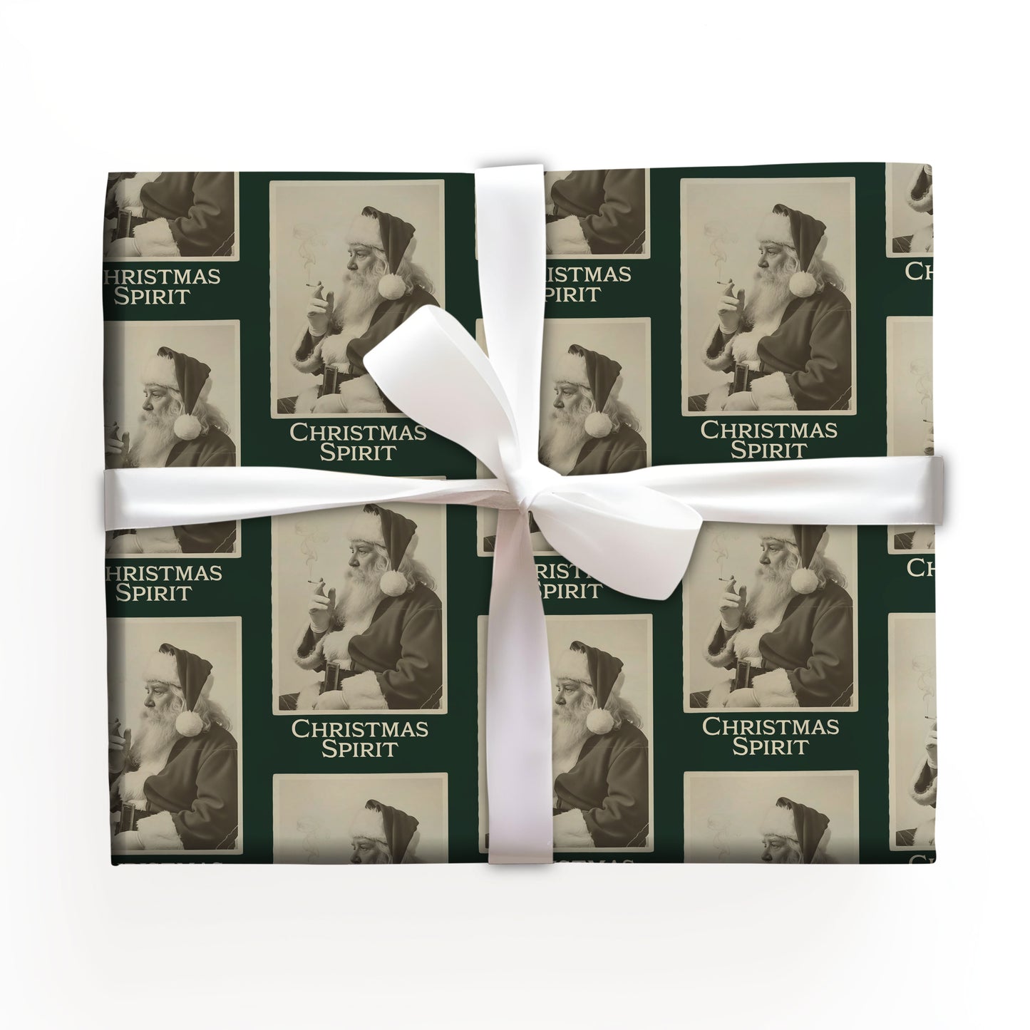 Santa Christmas Spirit Wrapping Paper Roll