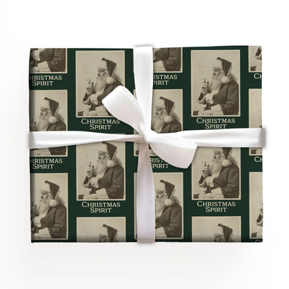 Santa Christmas Spirit Wrapping Paper Roll