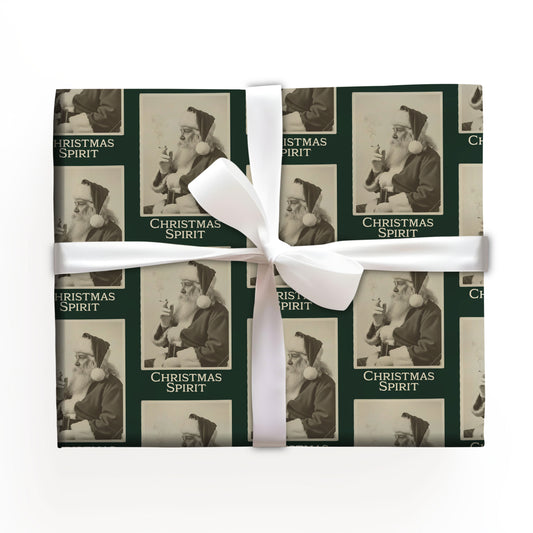Santa Christmas Spirit Wrapping Paper Roll
