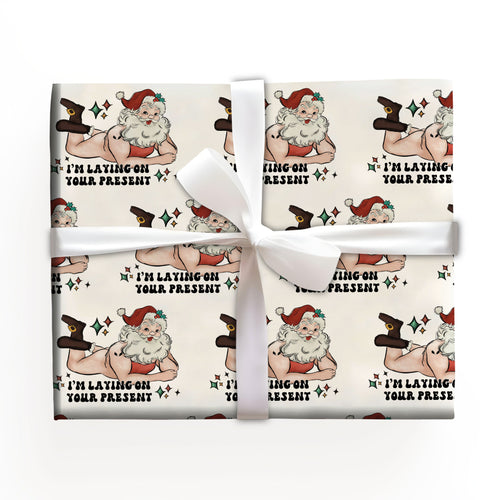Santa Christmas Meme Wrapping Paper