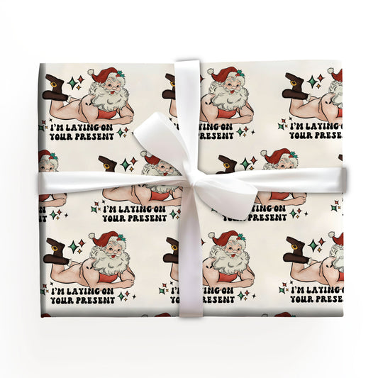Santa Christmas Meme Wrapping Paper