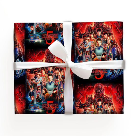 Stranger Things Wrapping Paper Birthday Gift