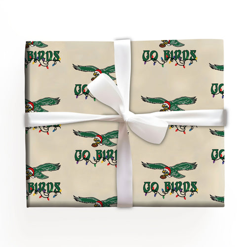 Go Bird Football Game Day Christmas Paper Roll