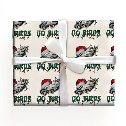 American Football Go Bird Christmas Wrap Gifts