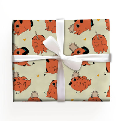 Chainsaw Man Pochita Wrapping Paper