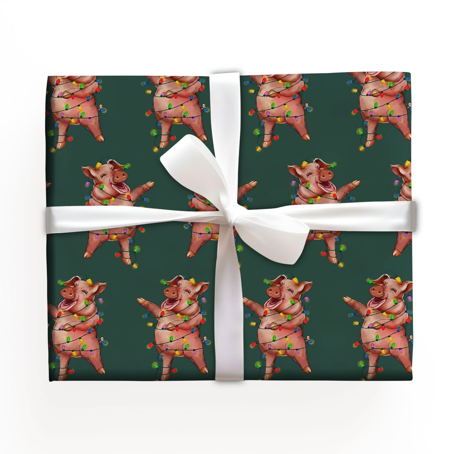 Pig Christmas Wrapping Paper Roll