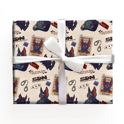 Sonar Dispatch Game Wrapping Paper
