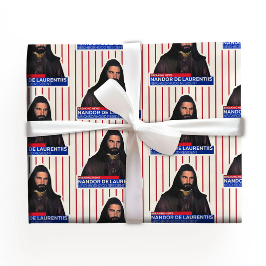 Creepy Paper Christmas Wrapping Paper