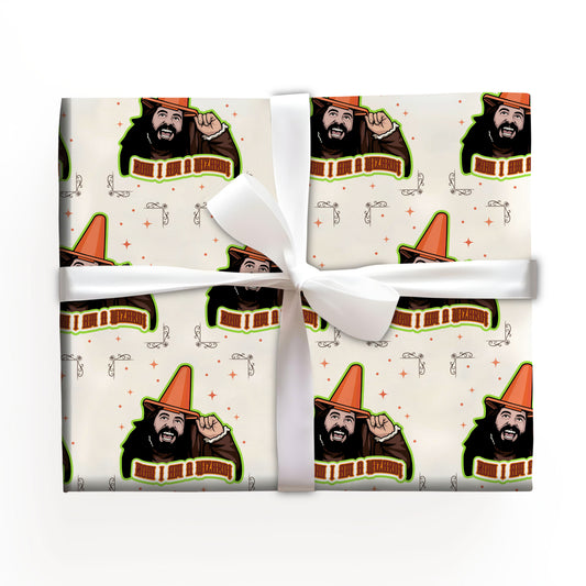Creepy Paper Christmas Wrapping Paper Roll