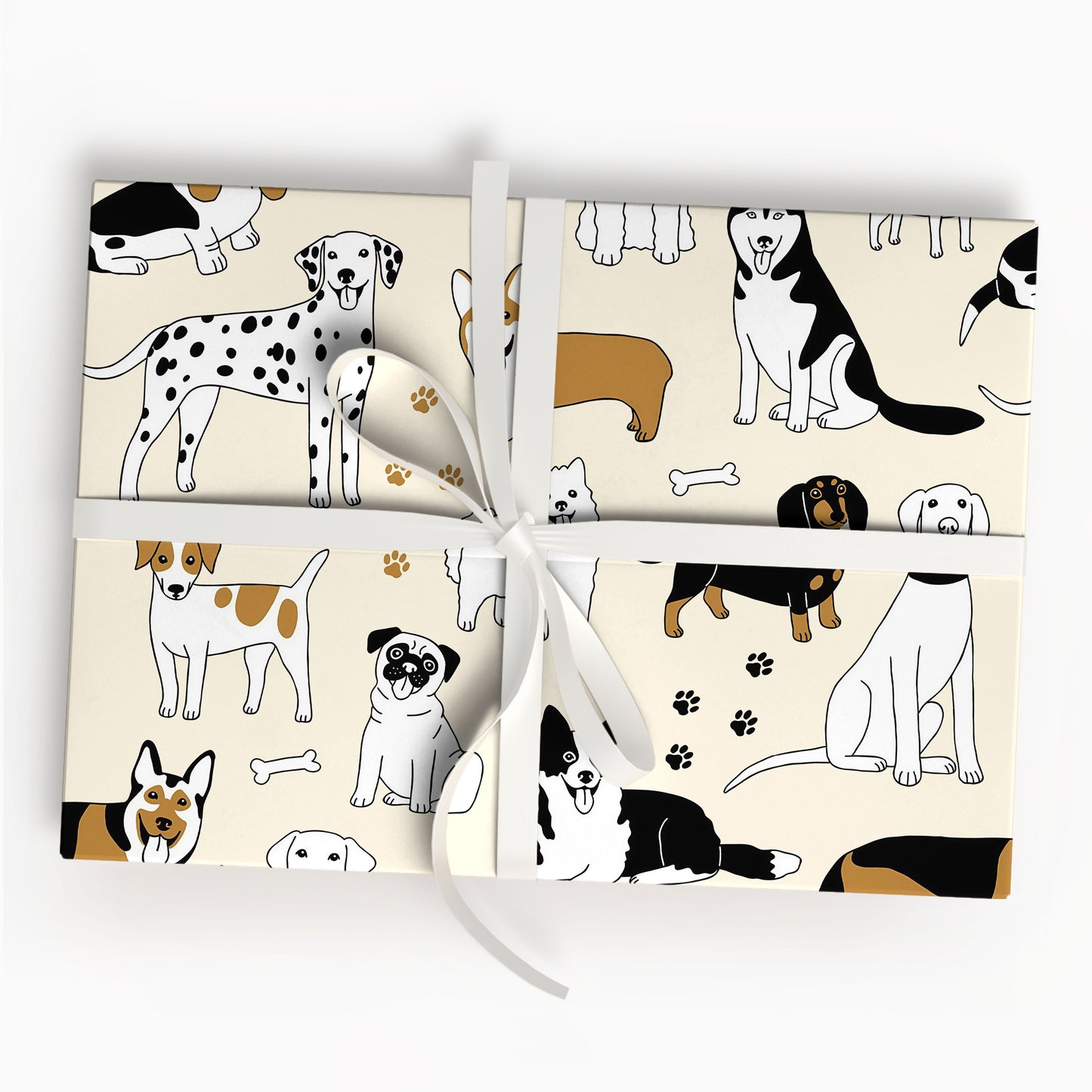Dalmatian Husky Corgi Dog Wrapping Paper Christmas Gifts