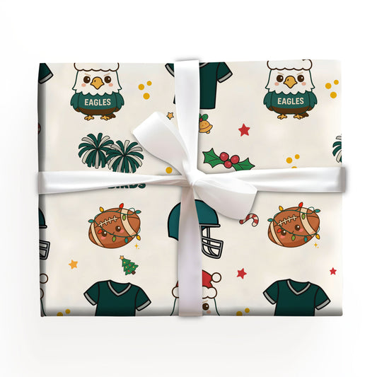 Football Christmas Wrapping Paper
