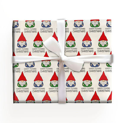 Christmas Gnomes Holiday Wrapping Paper Roll