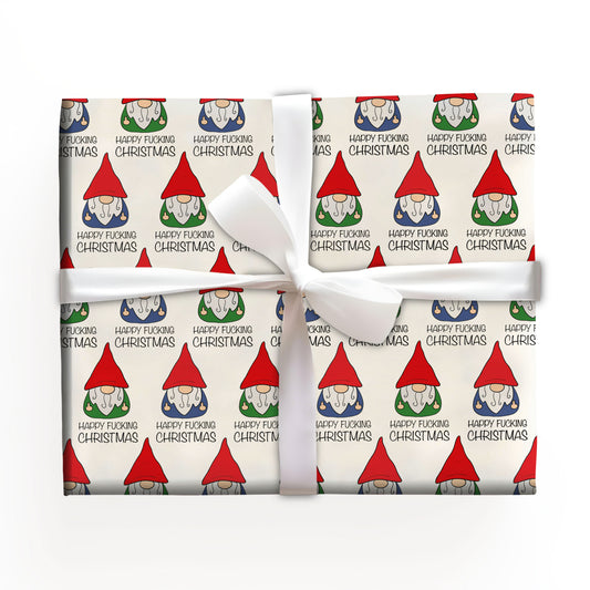 Christmas Gnomes Holiday Wrapping Paper Roll