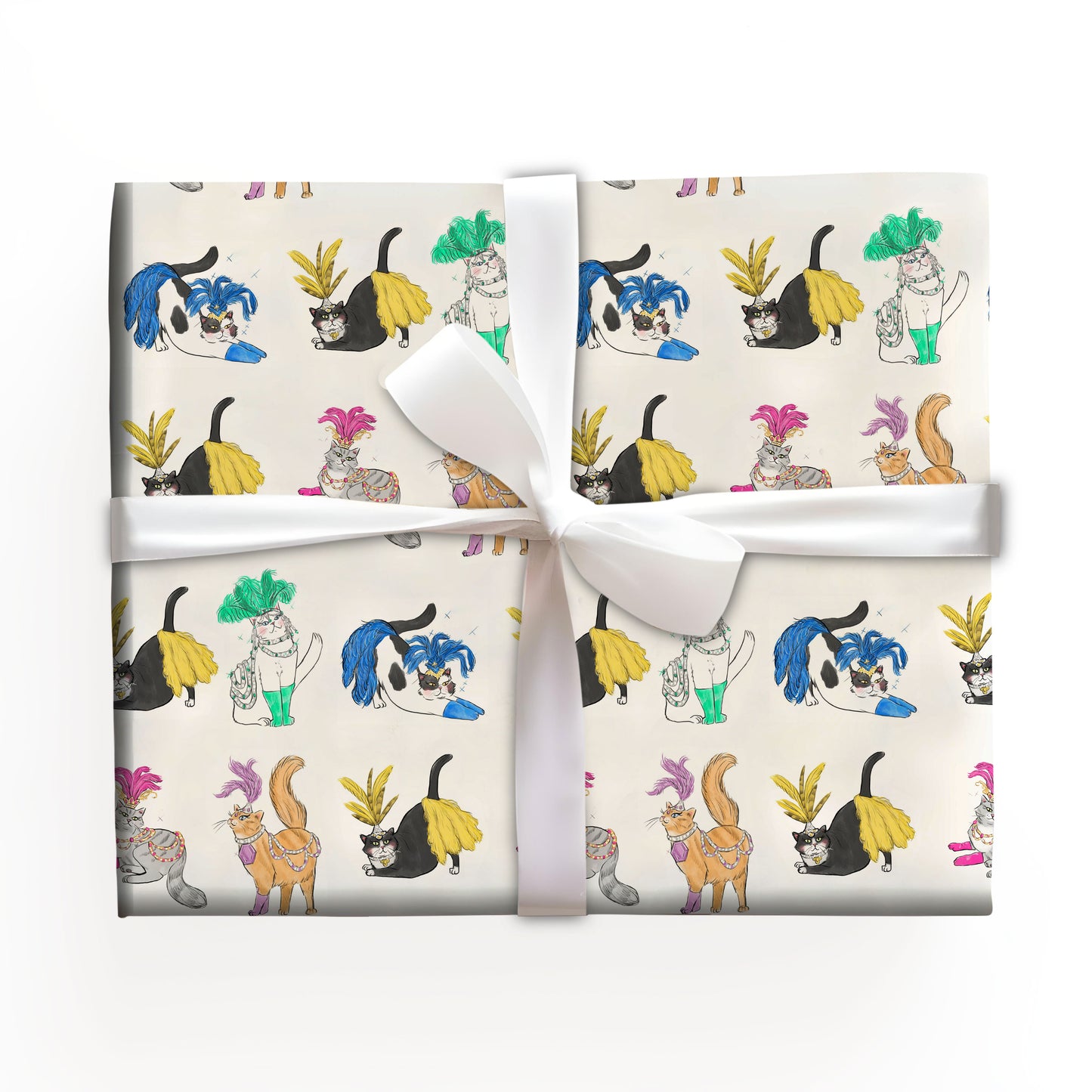 Funny Cat Christmas Wrapping Paper