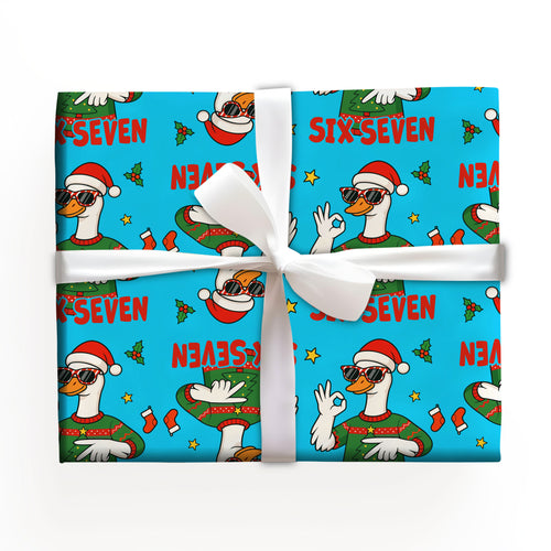 Goose Santa Wrapping Paper
