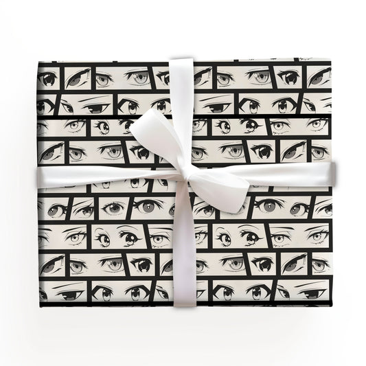 Japanese Anime Eyes Wrapping Paper