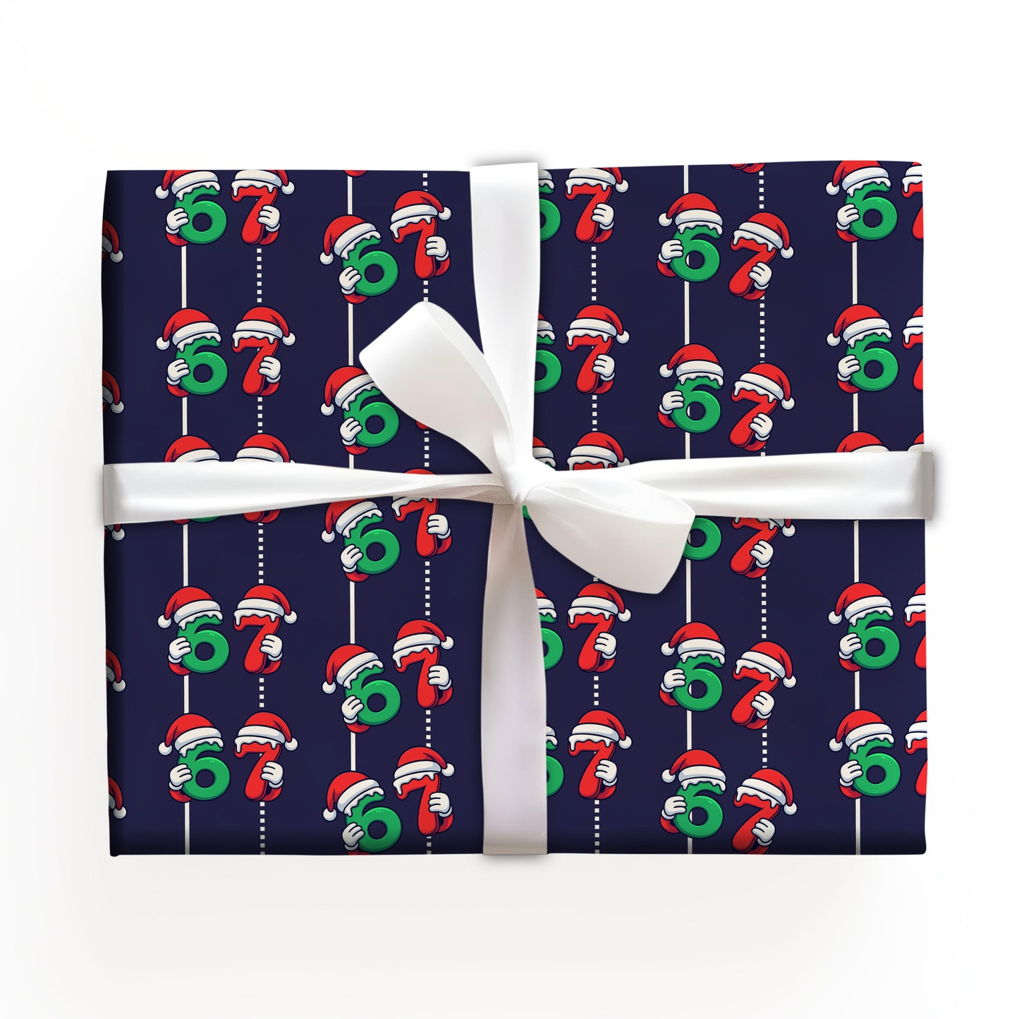 67 Santa Christmas Wrapping Paper Sheet